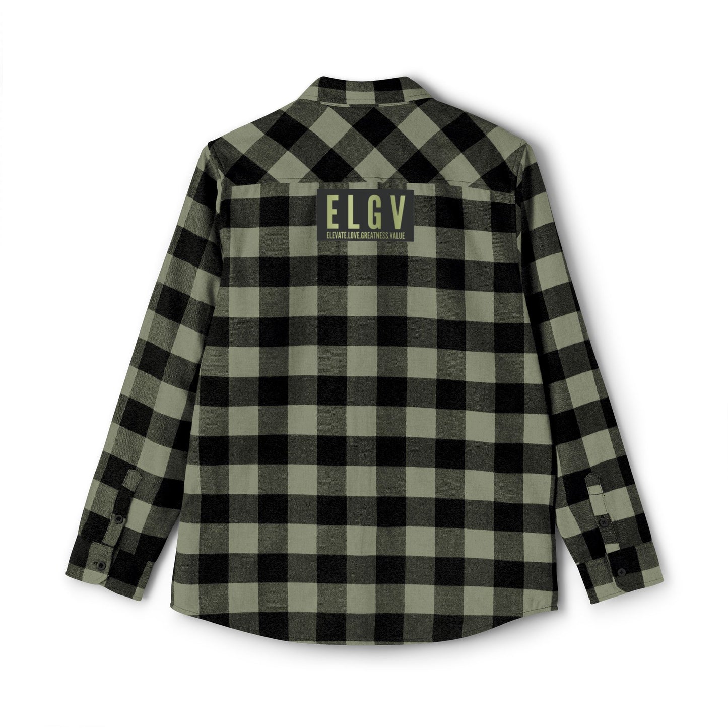 “Iron path olive” flannel