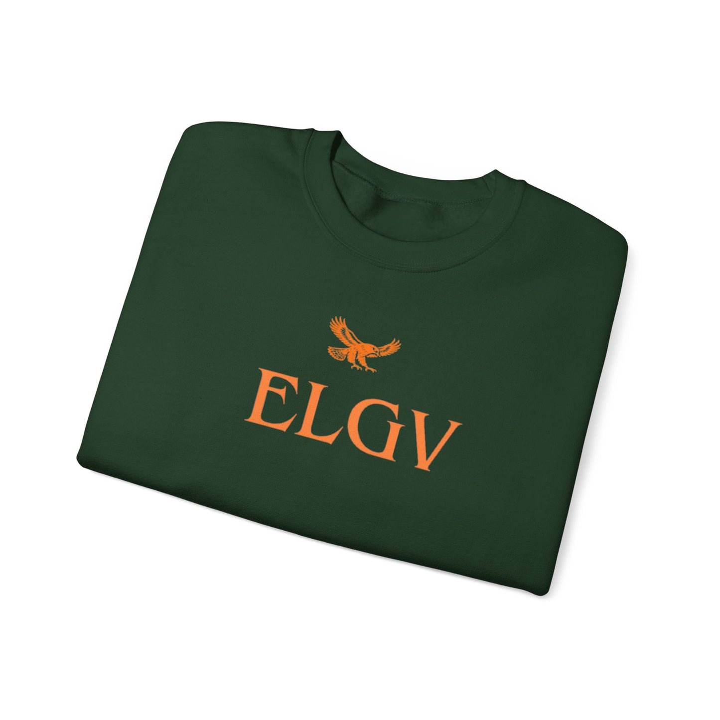 “Center ELGV logo orange” sweatshirt