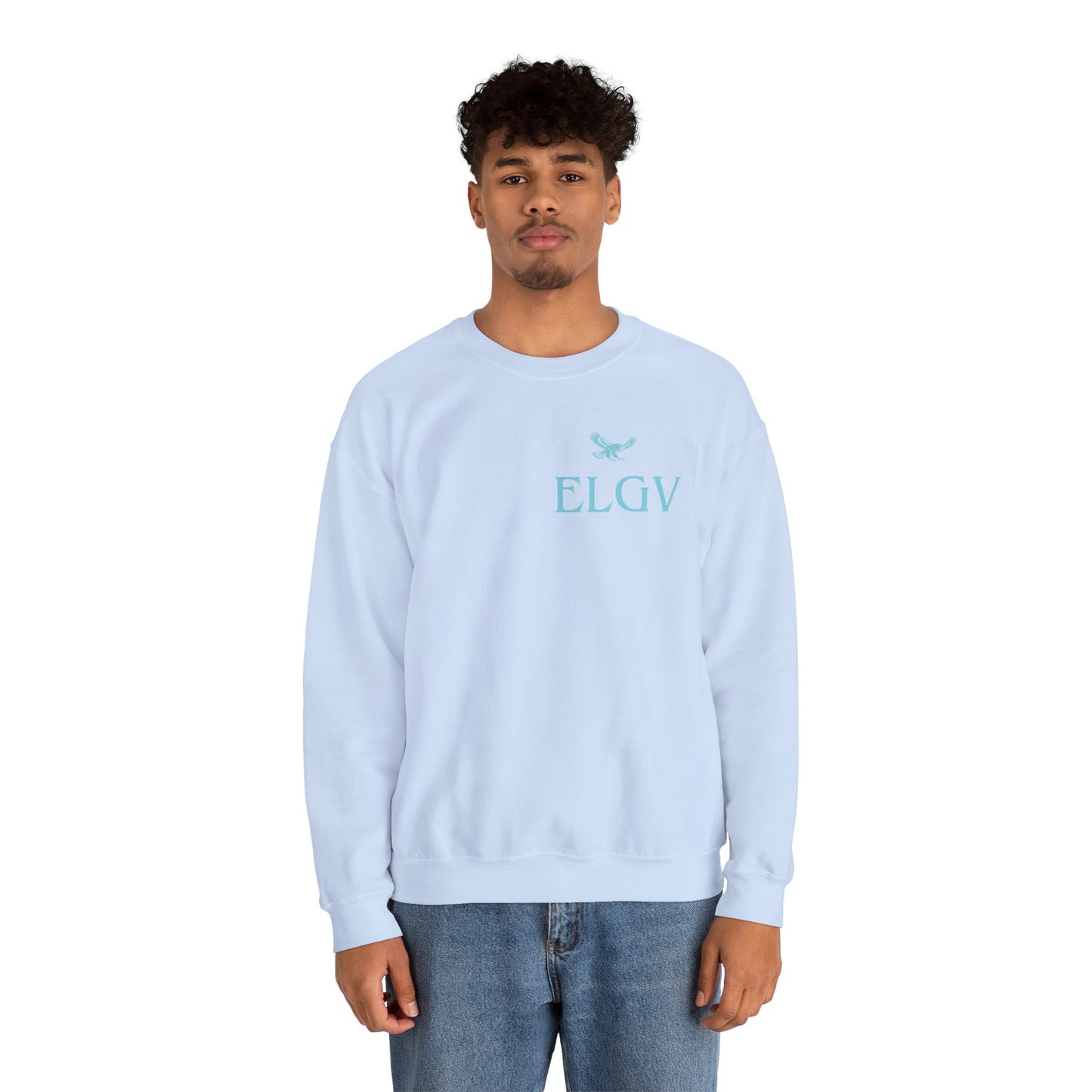 “Side ELGV logo aqua” sweatshirt