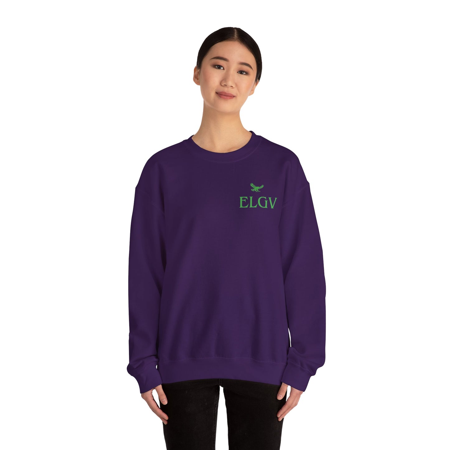 “Side ELGV logo green” sweatshirt