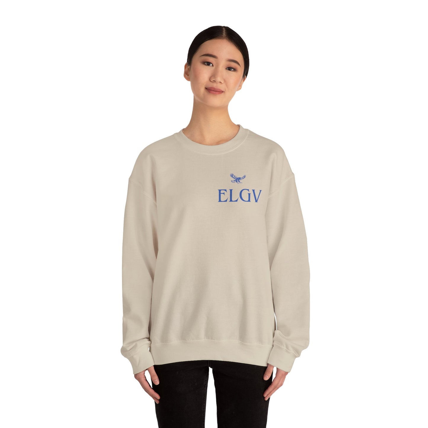 “Side ELGV logo blue” sweatshirt