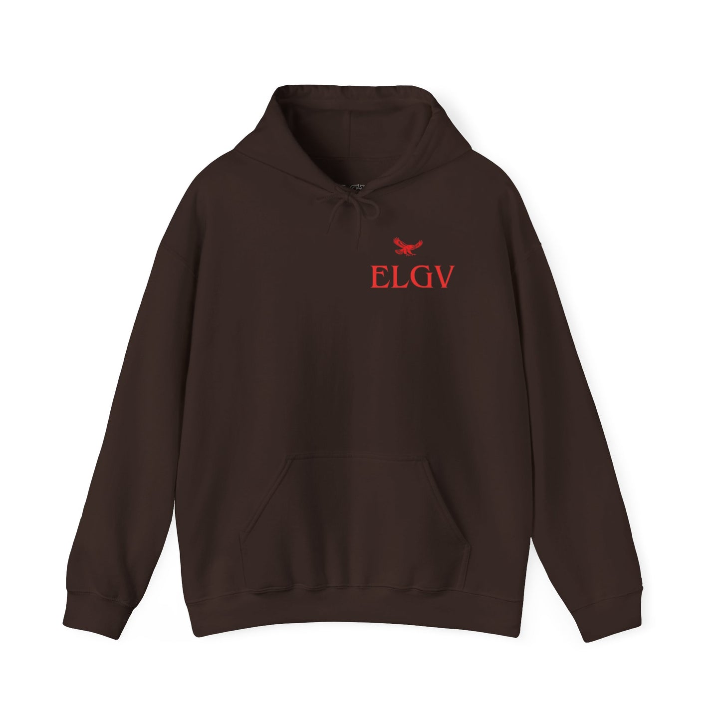 “Side ELGV logo red” hoodie