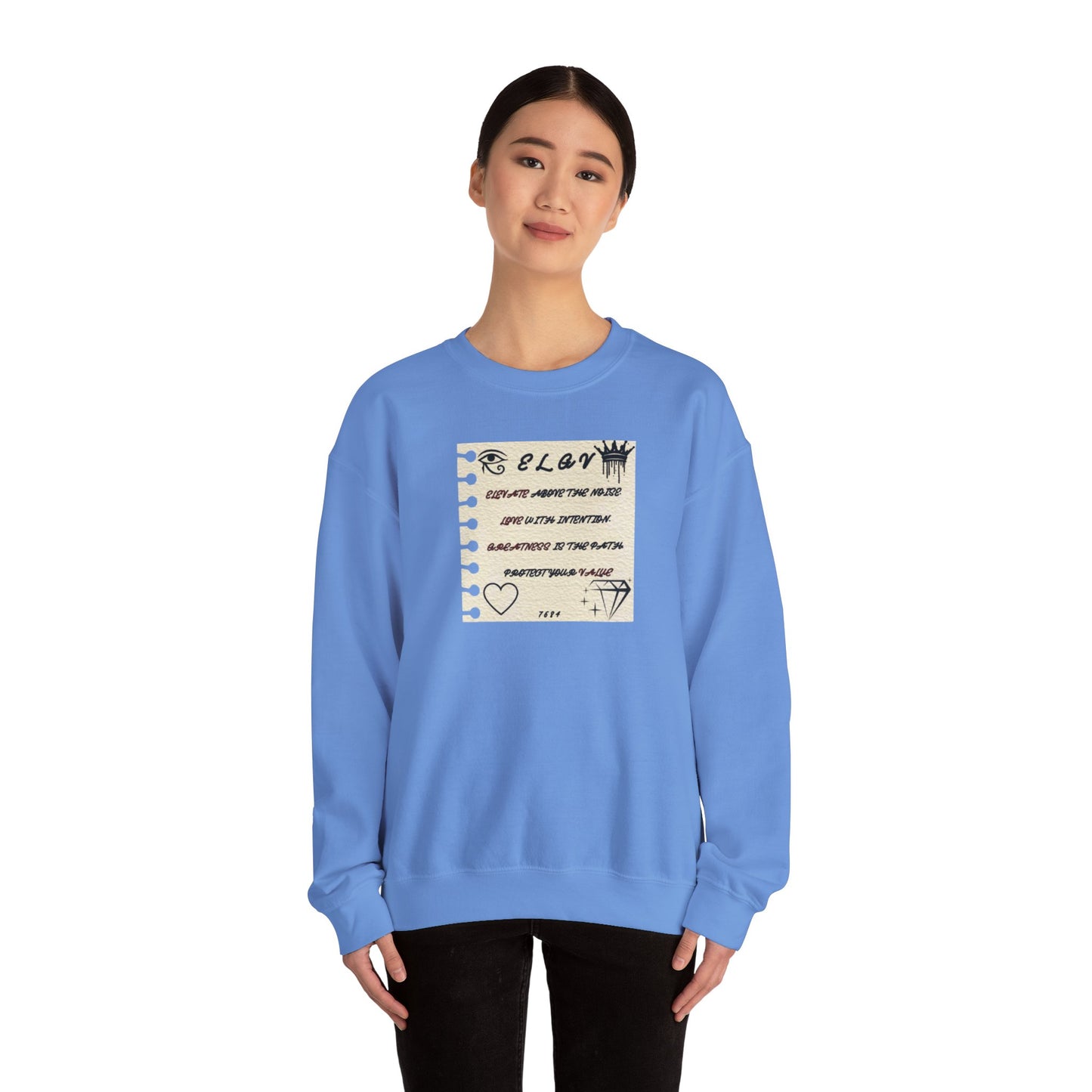 “Message of purpose, next level” sweatshirt