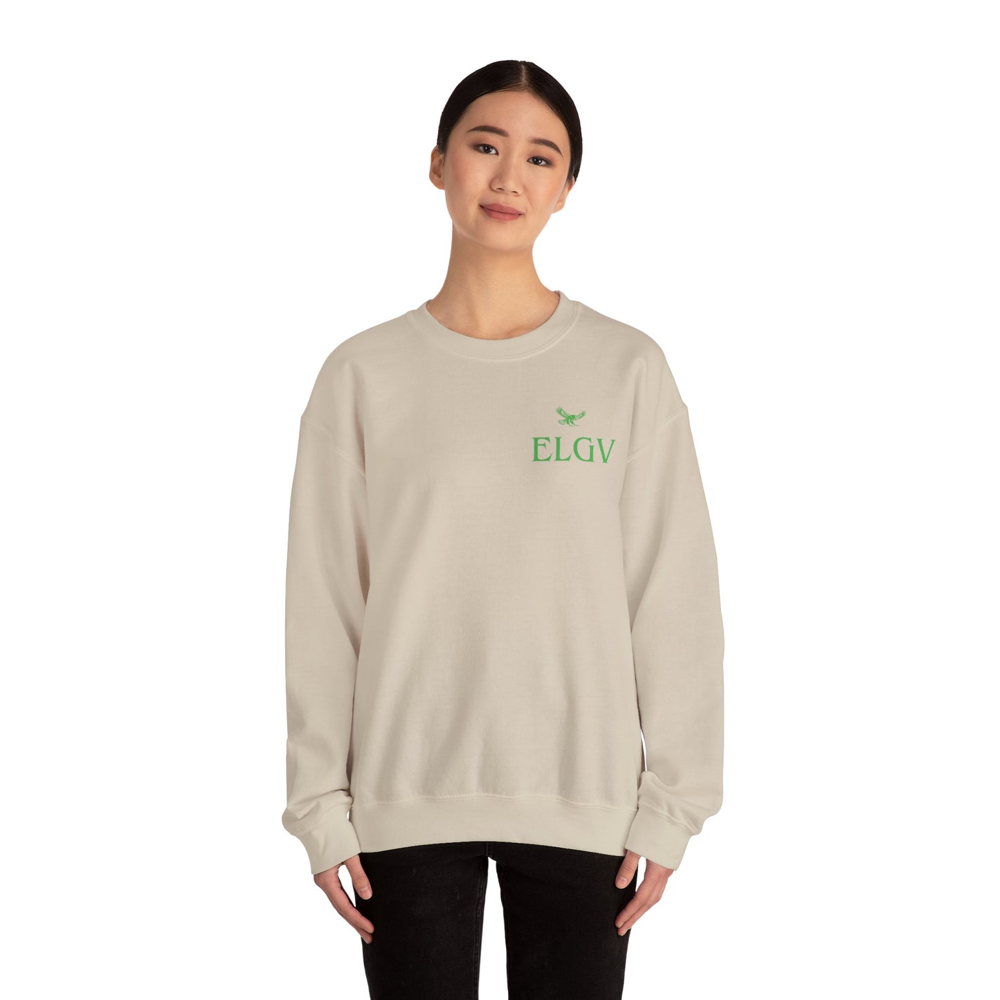 “Side ELGV logo green” sweatshirt