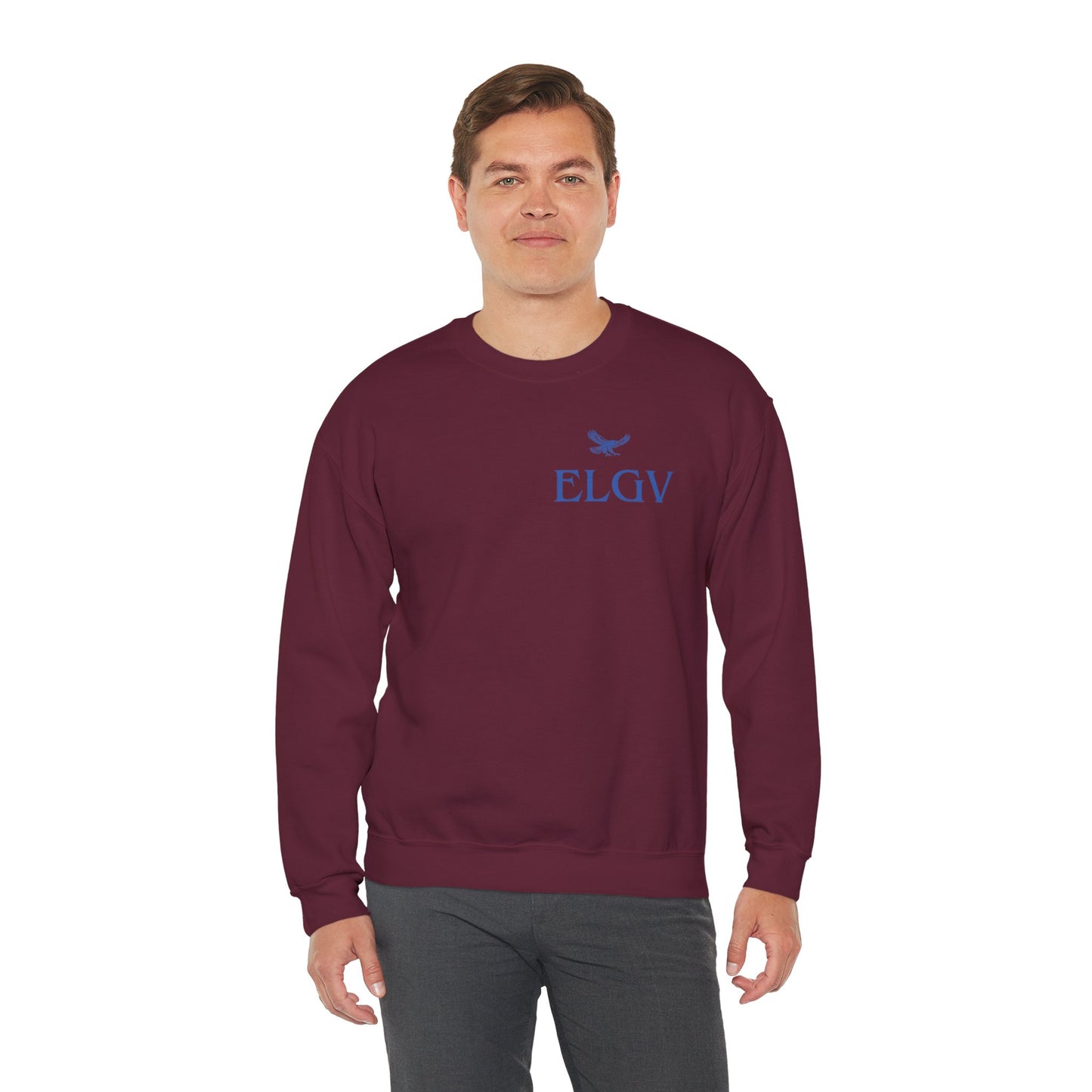 “Side ELGV logo blue” sweatshirt