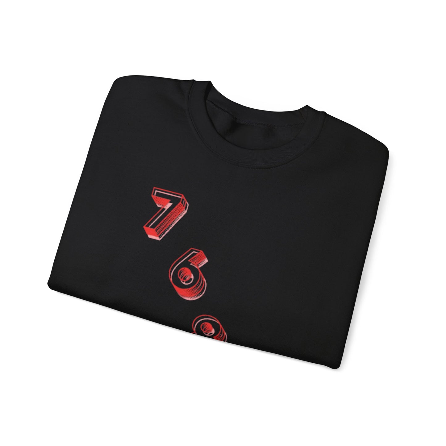 “Diagonal numerals” sweatshirt