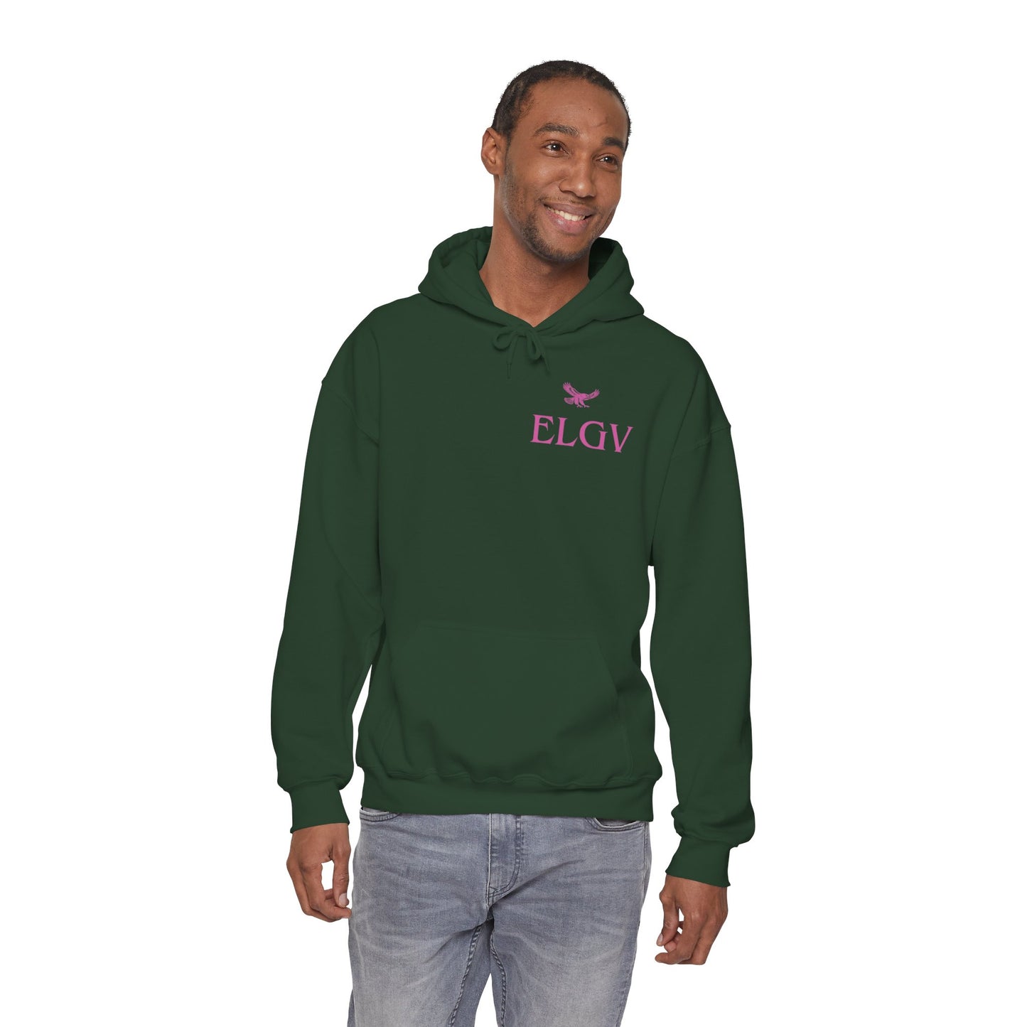 “Side ELGV logo pink” hoodie