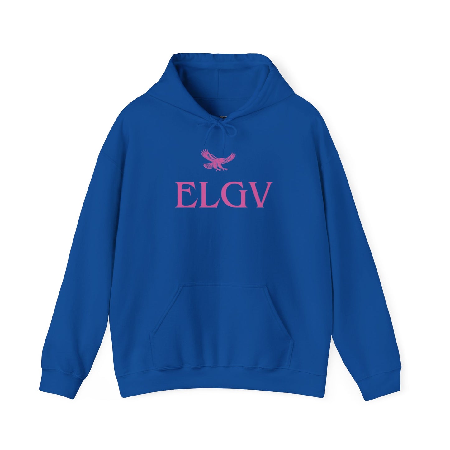 “Center ELGV logo pink” hoodie