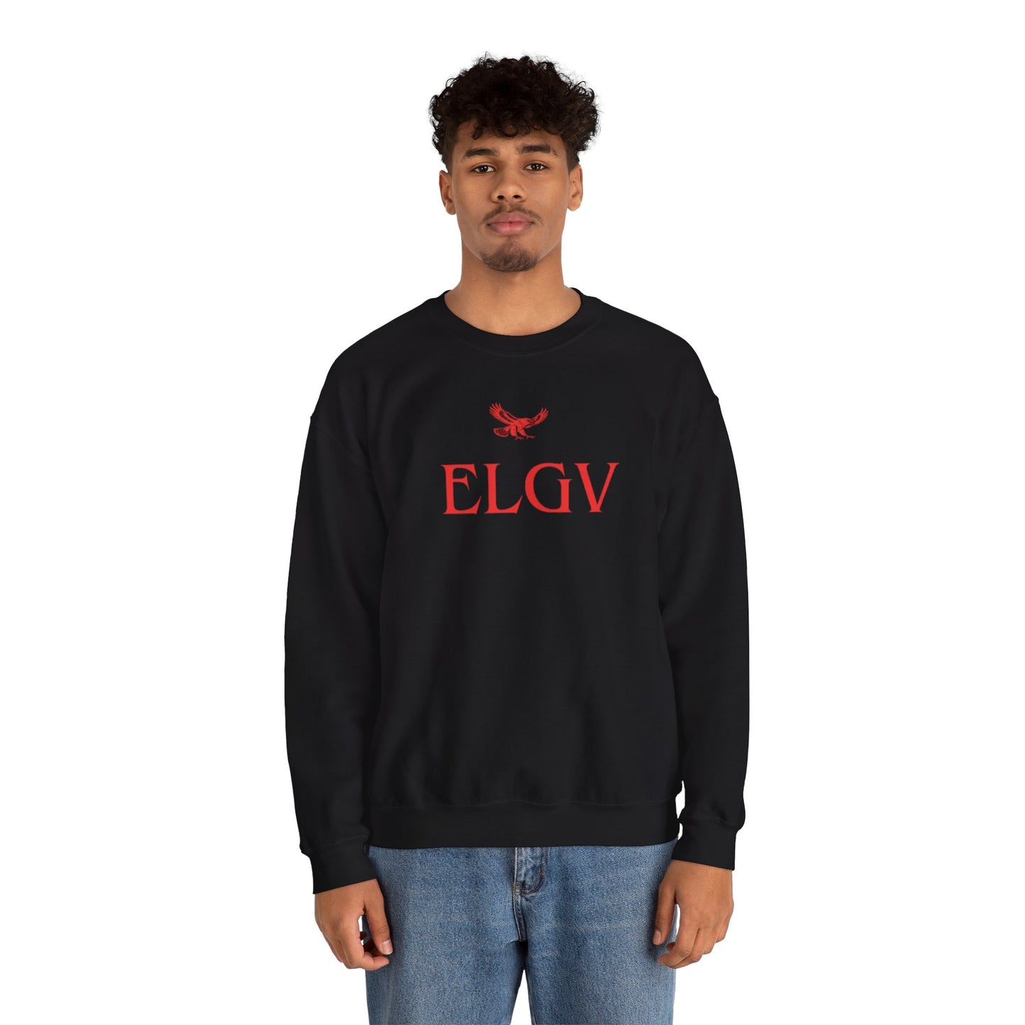“Center ELGV logo red” sweatshirt