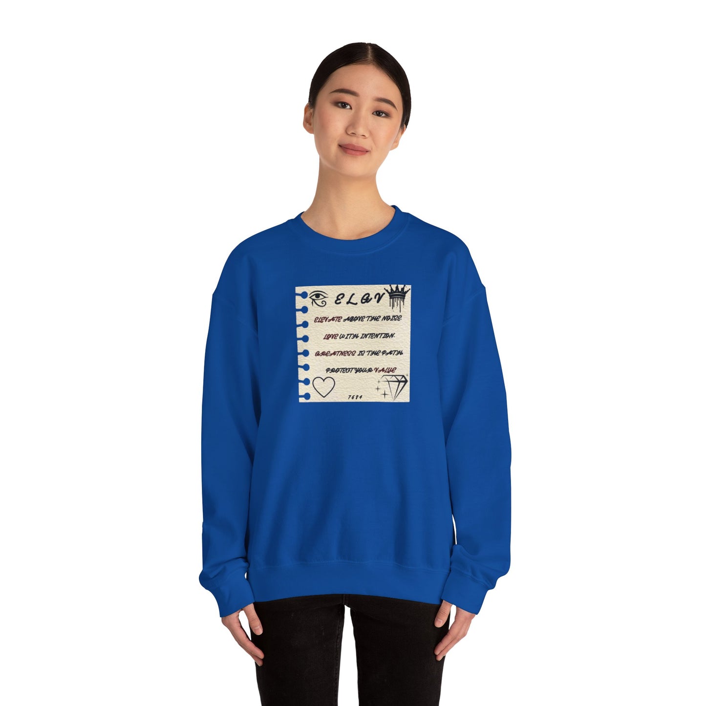 “Message of purpose, next level” sweatshirt