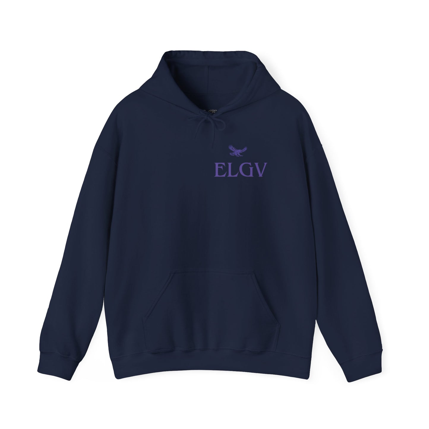 “Side ELGV logo prple” hoodie
