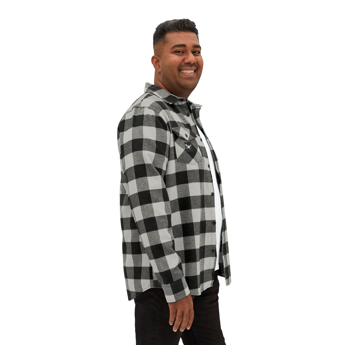 “Iron path white” flannel
