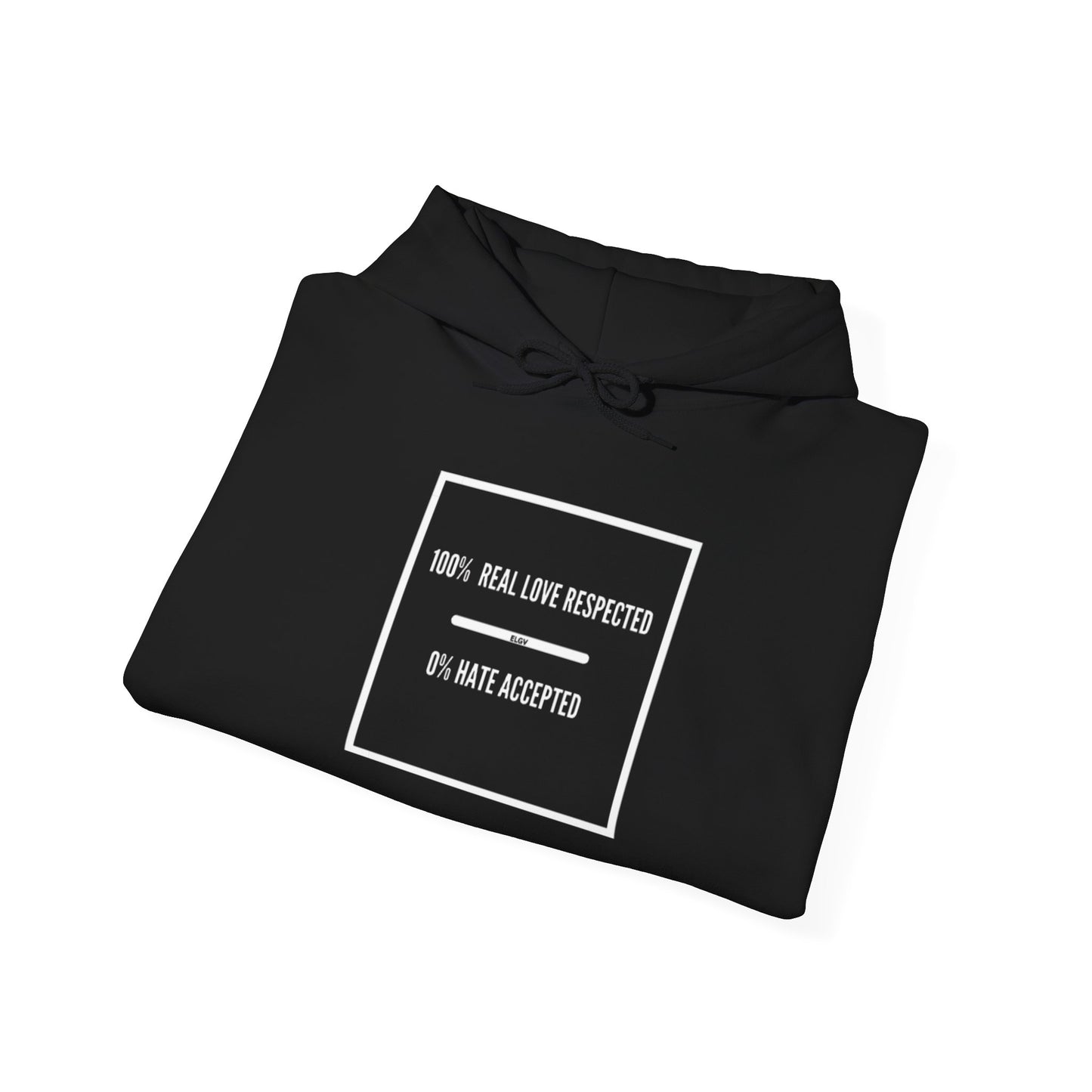 “Real love, no hate policy” hoodie