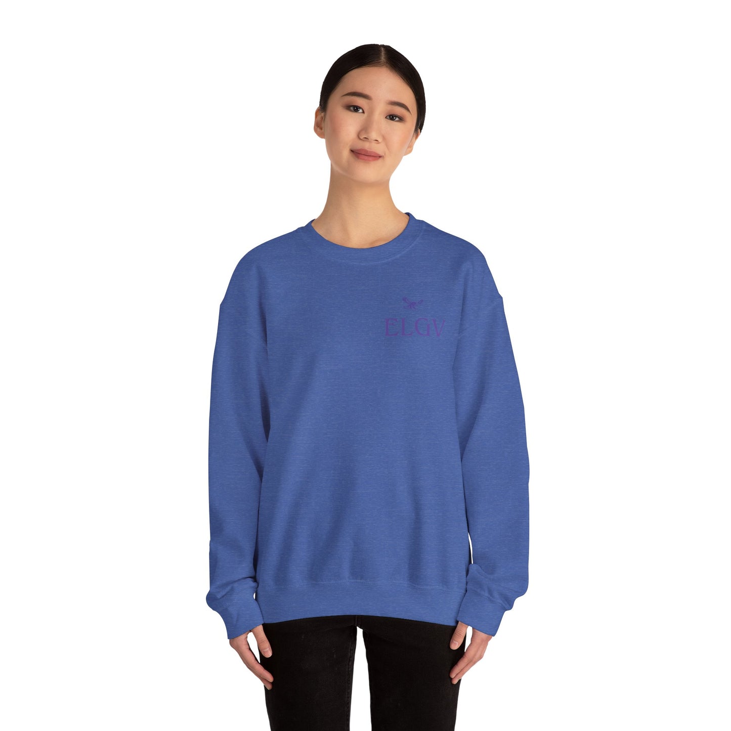 “Side ELGV logo prple” sweatshirt