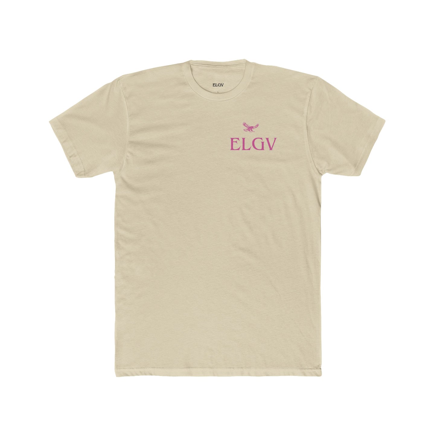 “Side ELGV logo pink” tee