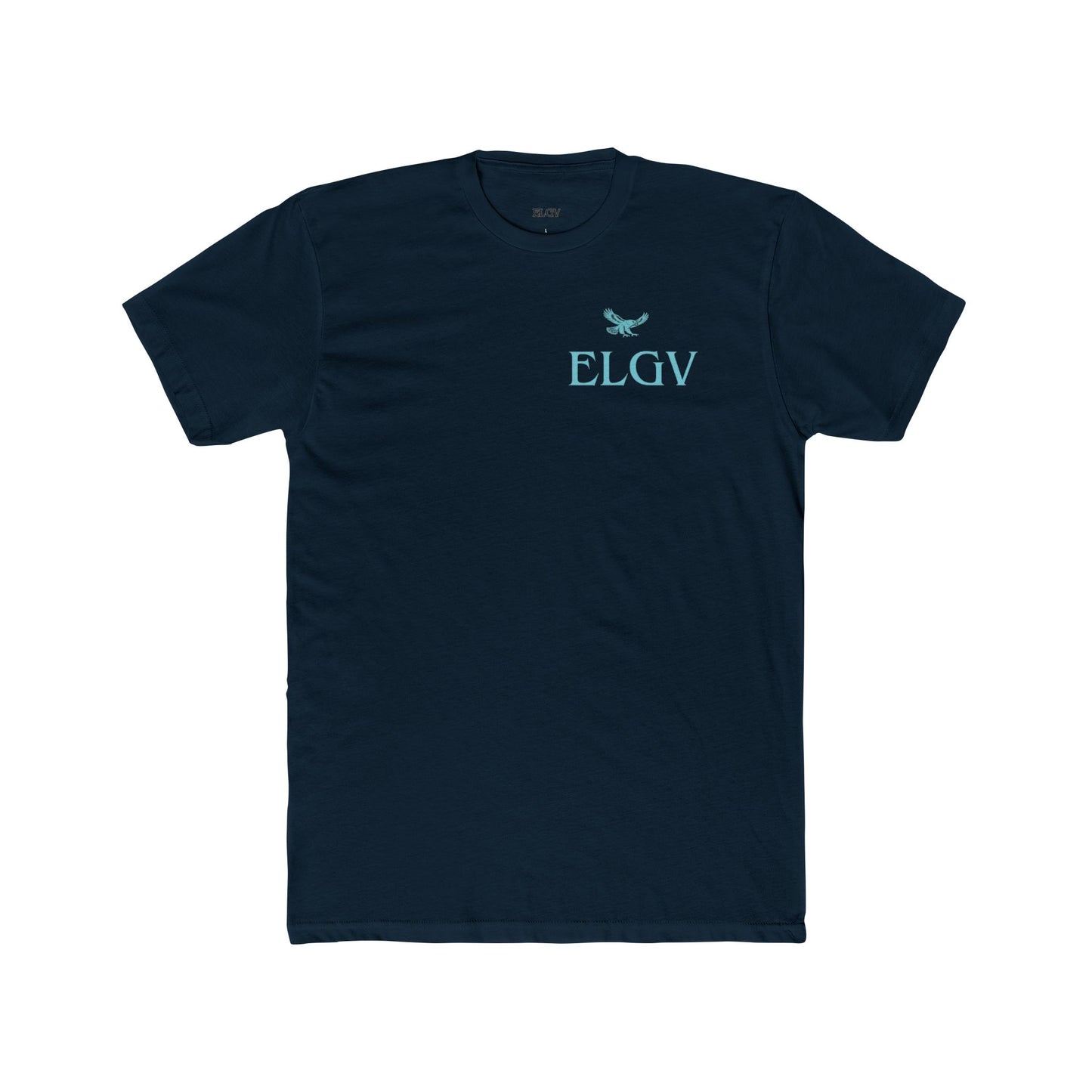 “Side ELGV logo aqua” tee