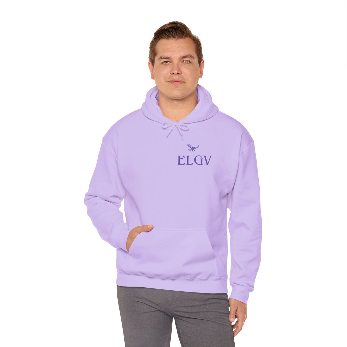 “Side ELGV logo prple” hoodie