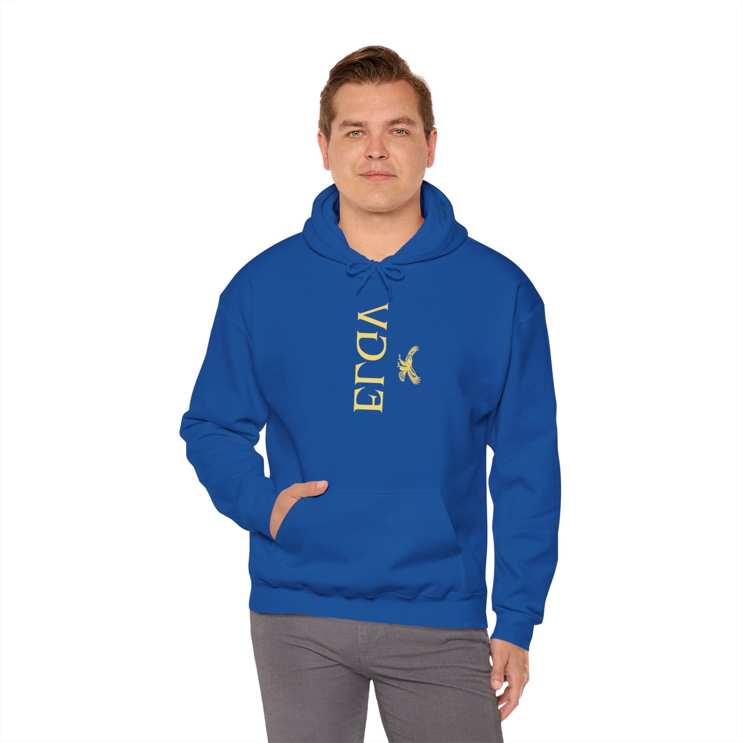 “Side ELGV logo mirror  yellow” hoodie