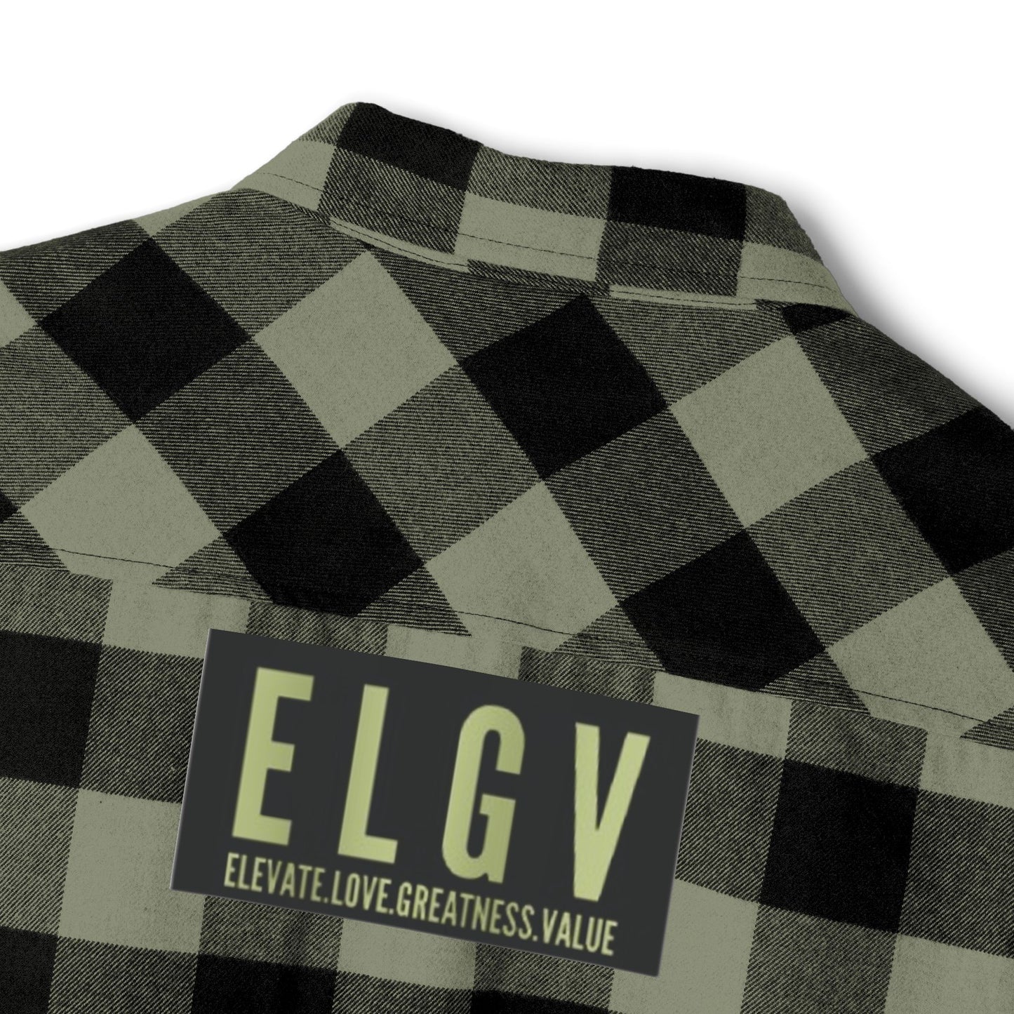 “Iron path olive” flannel