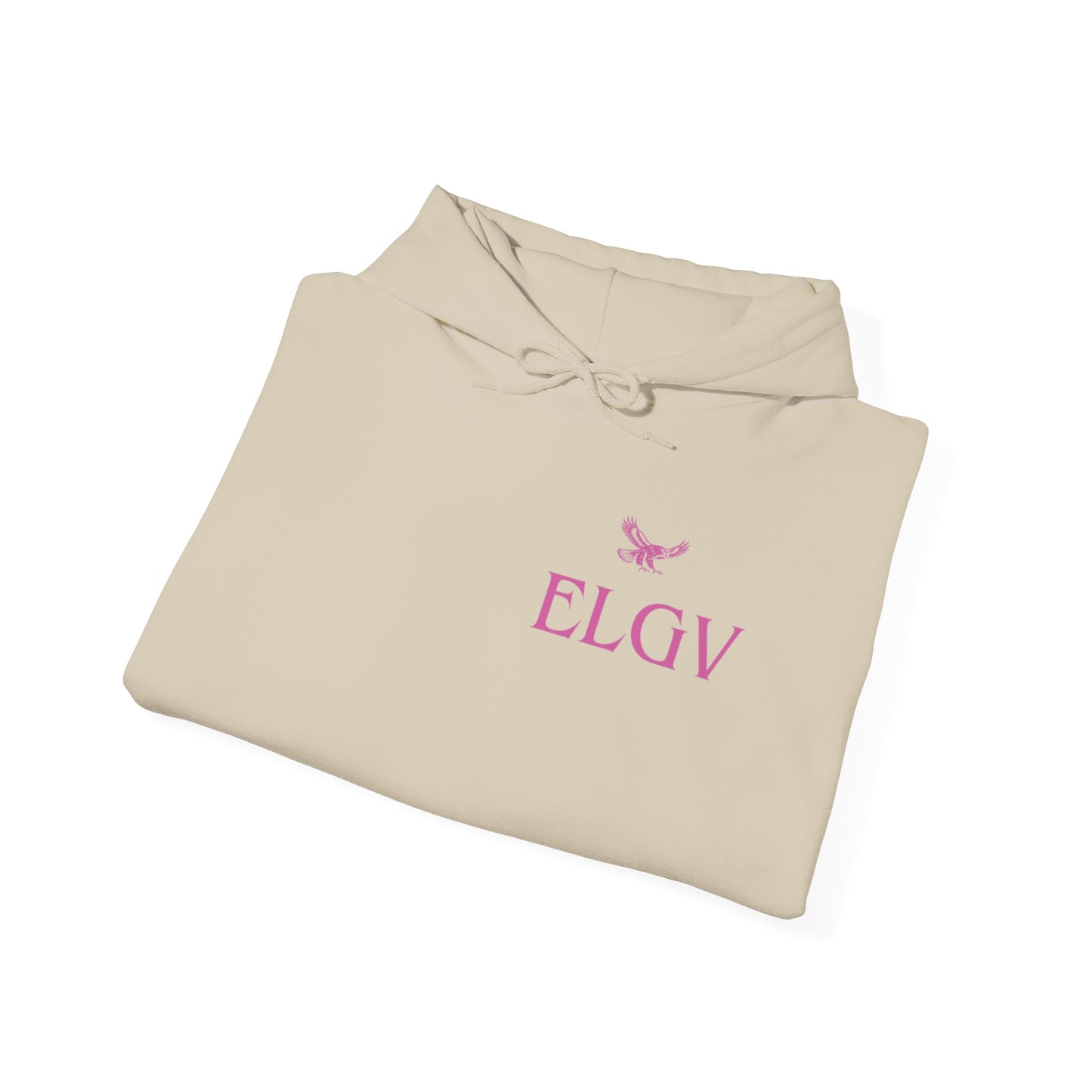 “Side ELGV logo pink” hoodie