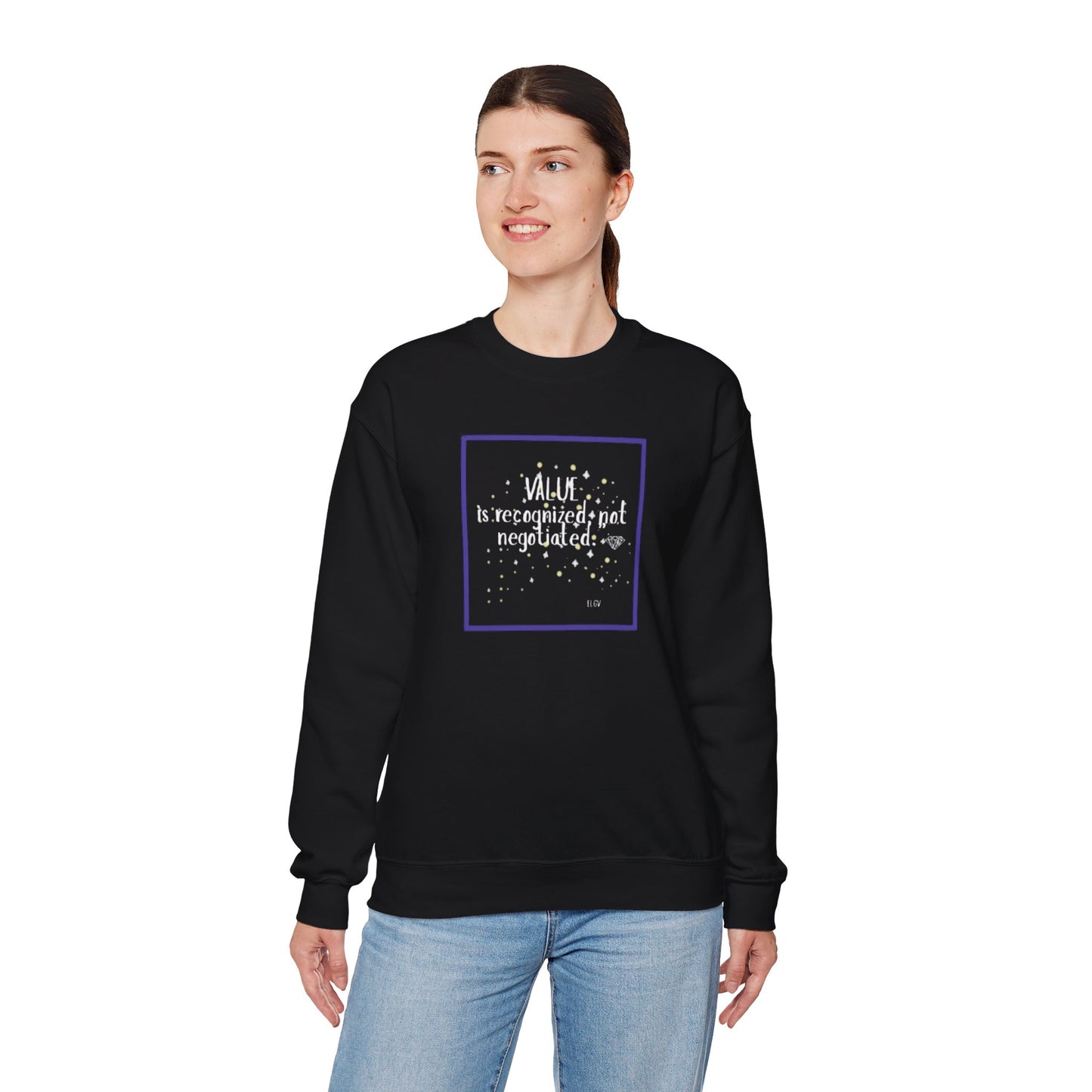 “Value not negotiable” sweatshirt