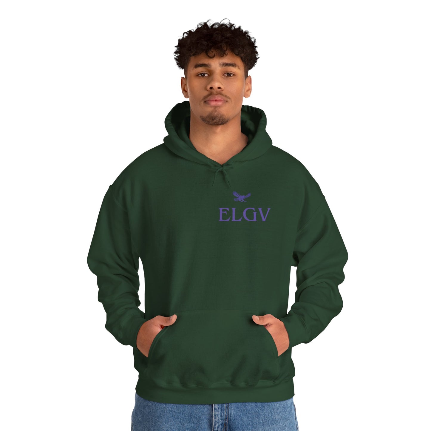 “Side ELGV logo prple” hoodie