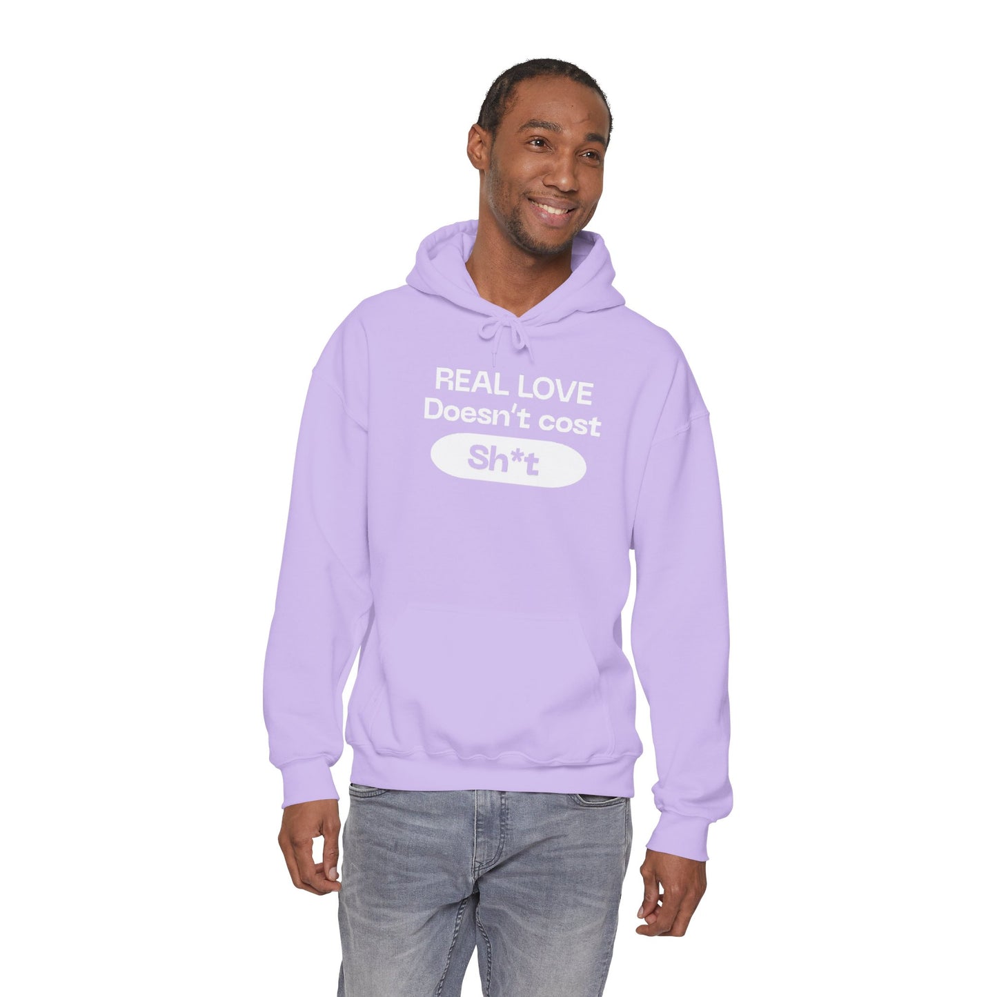 “Real love doesn’t cost” sweatshirt