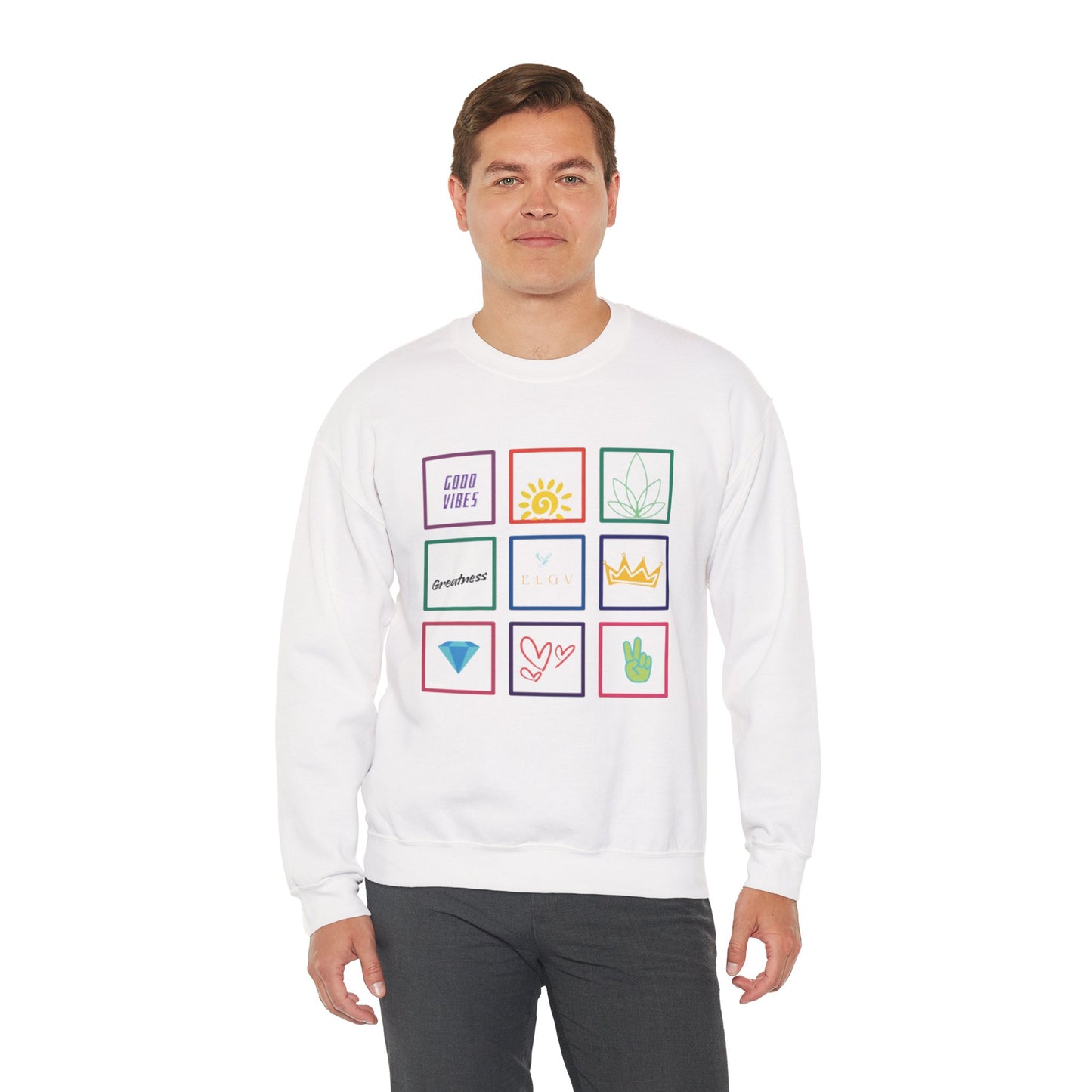 “Grid of values, next level” sweatshirt