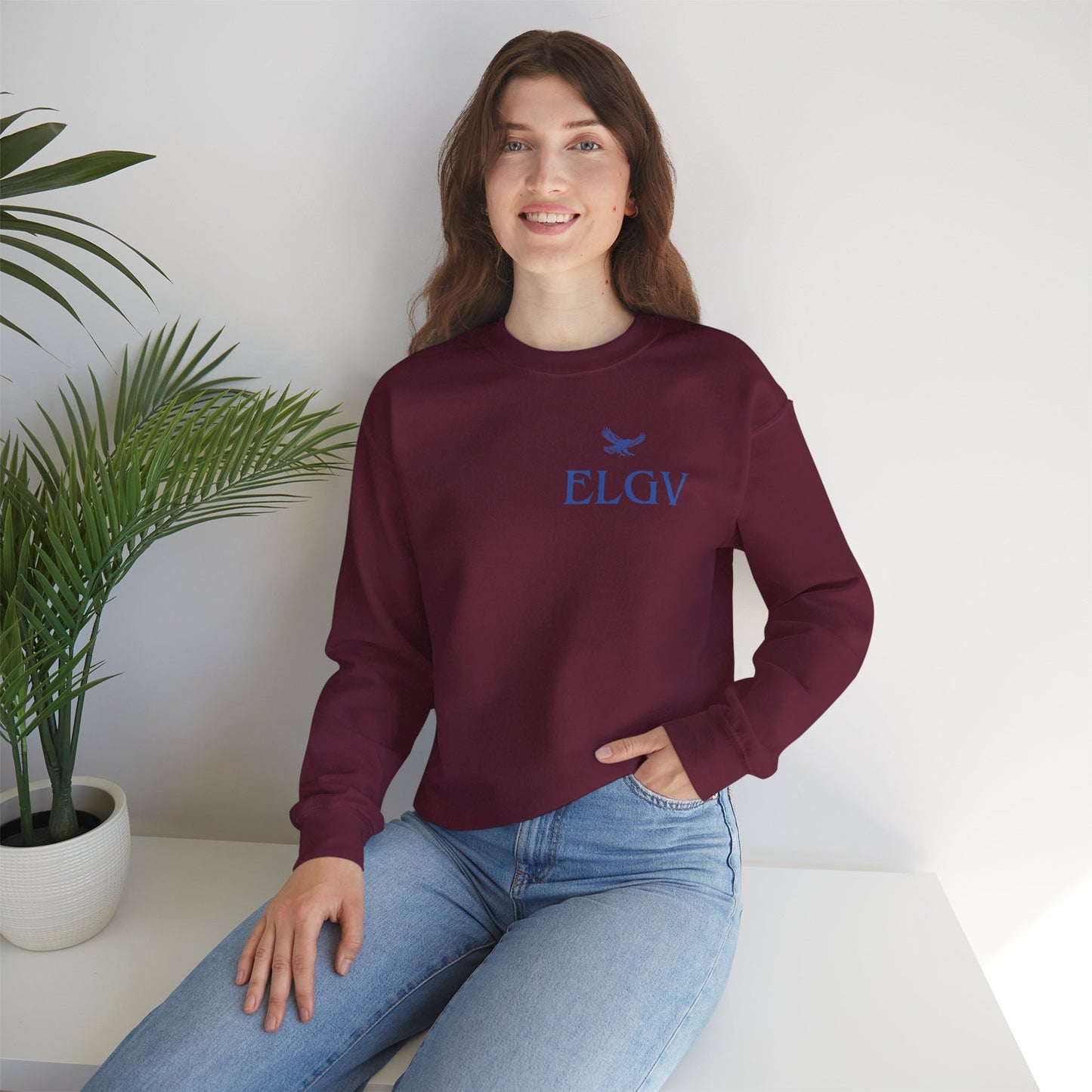 “Side ELGV logo blue” sweatshirt