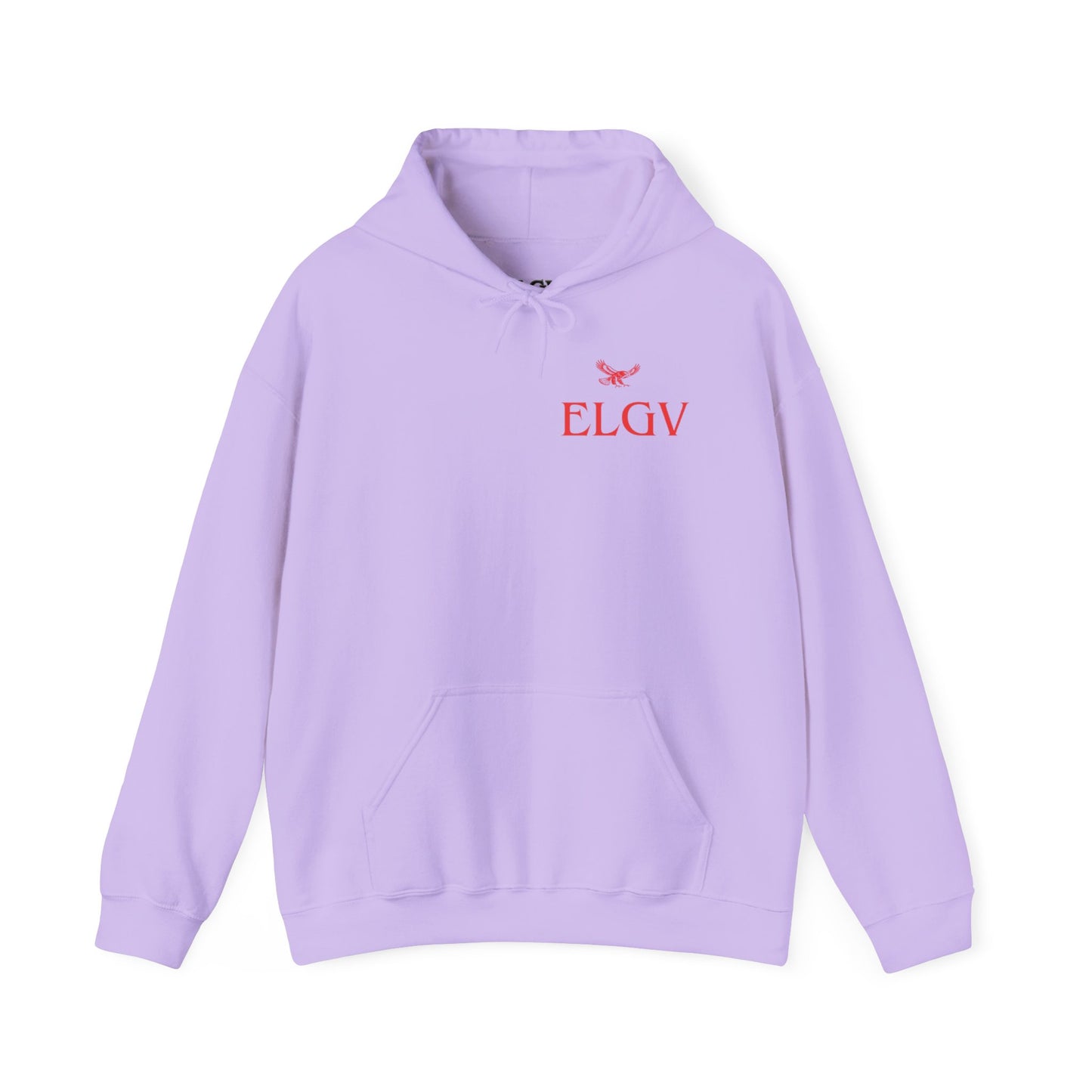 “Side ELGV logo red” hoodie