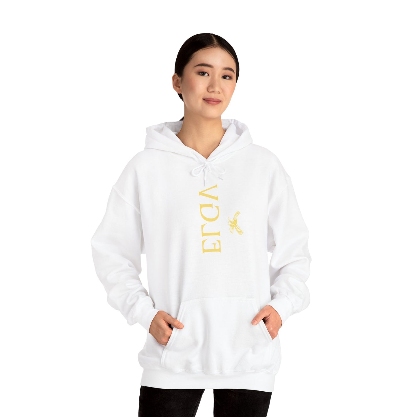 “Side ELGV logo mirror  yellow” hoodie