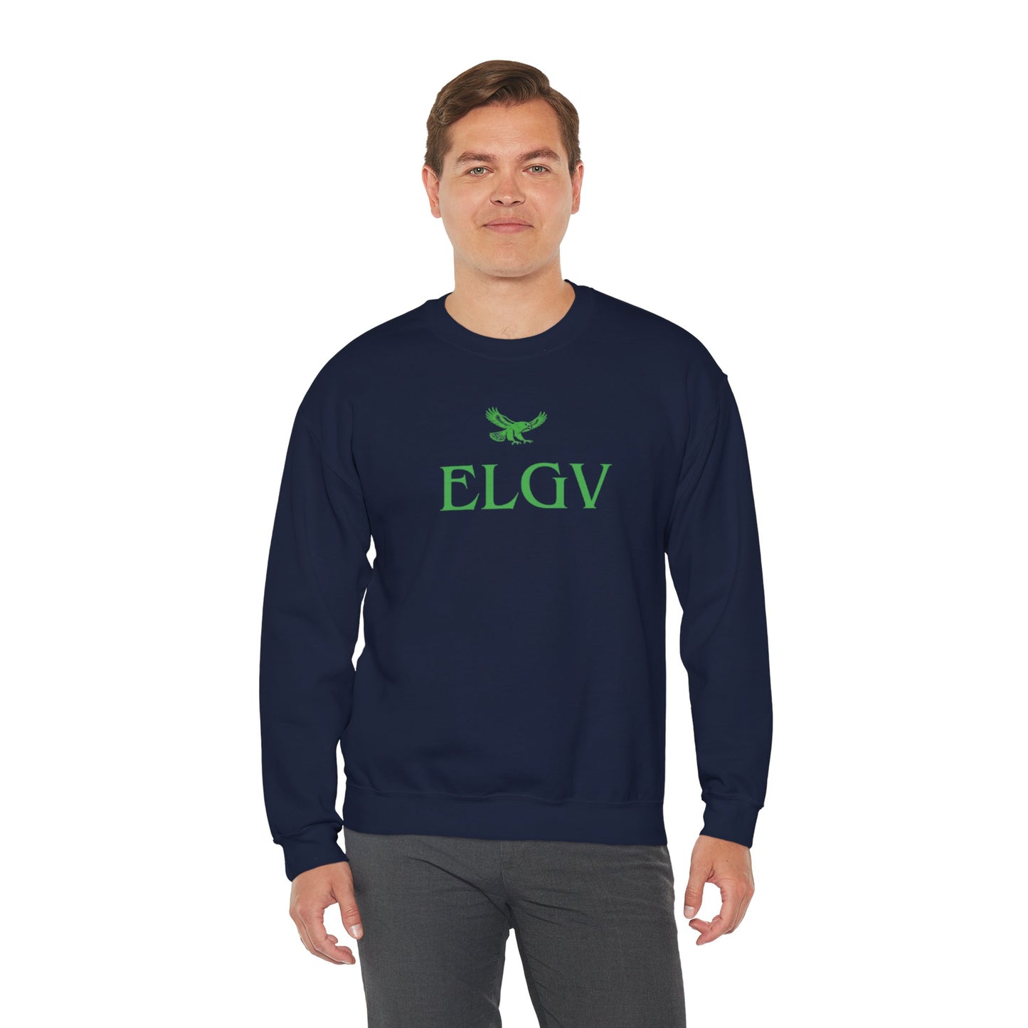 “Center ELGV logo green” sweatshirt