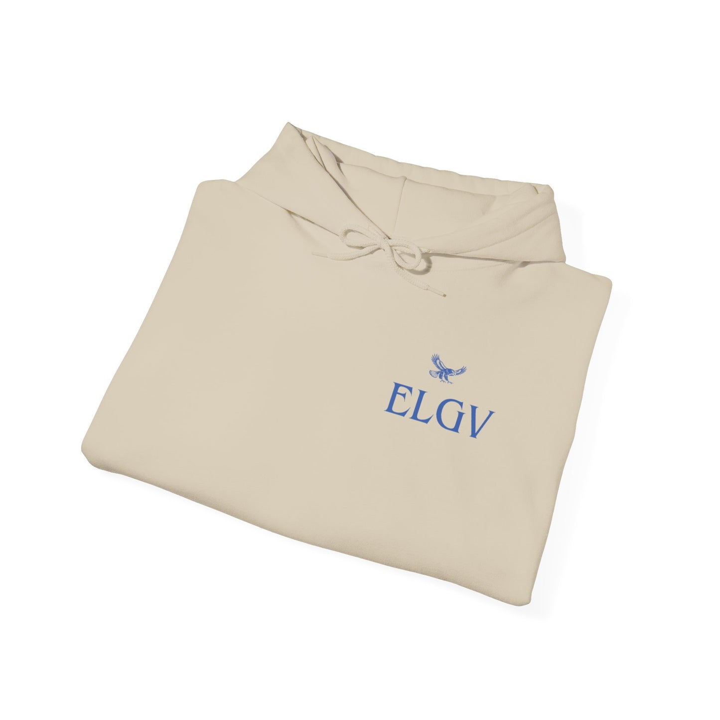 “Side ELGV logo blue” hoodie
