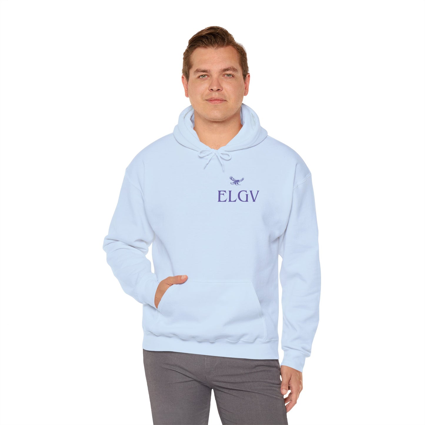 “Side ELGV logo prple” hoodie