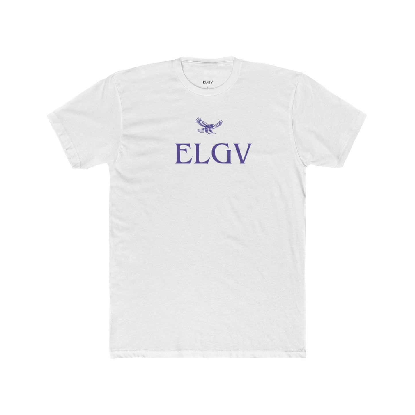 “Center ELGV logo purple” tee