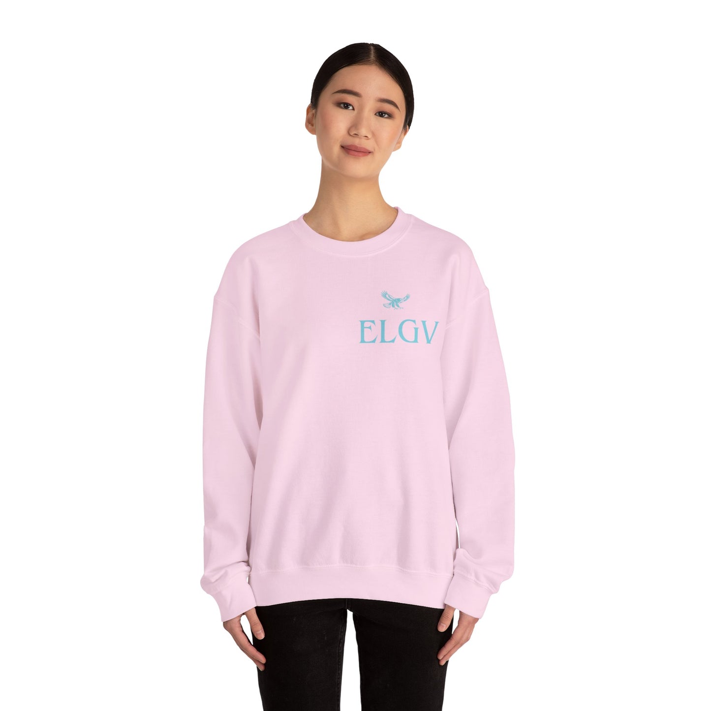 “Side ELGV logo aqua” sweatshirt