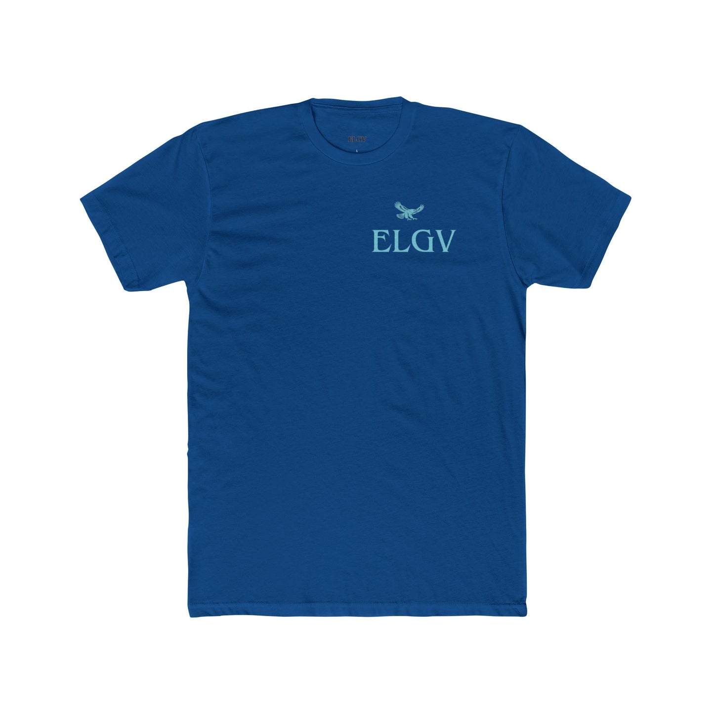 “Side ELGV logo aqua” tee