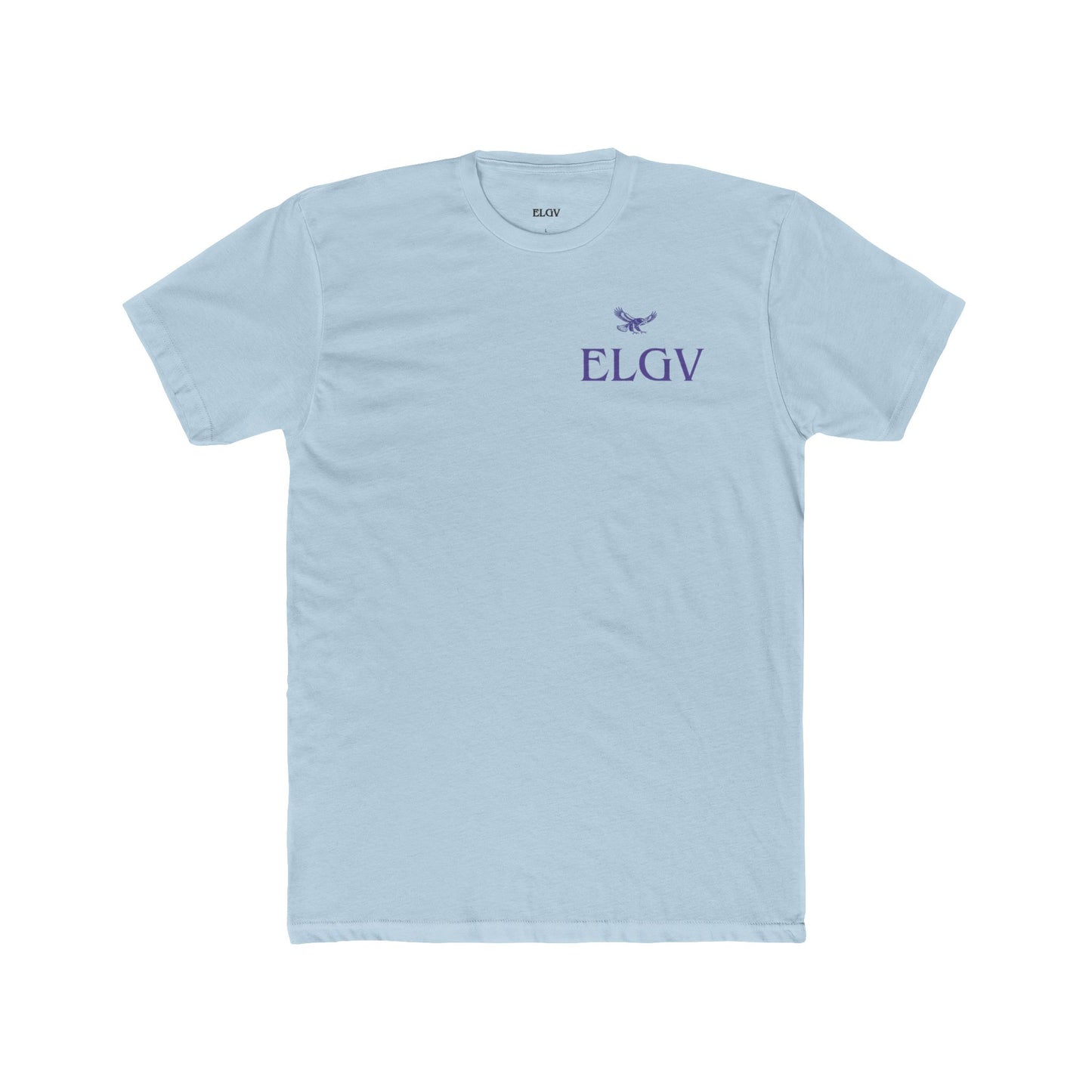 “Side ELGV logo prple” tee