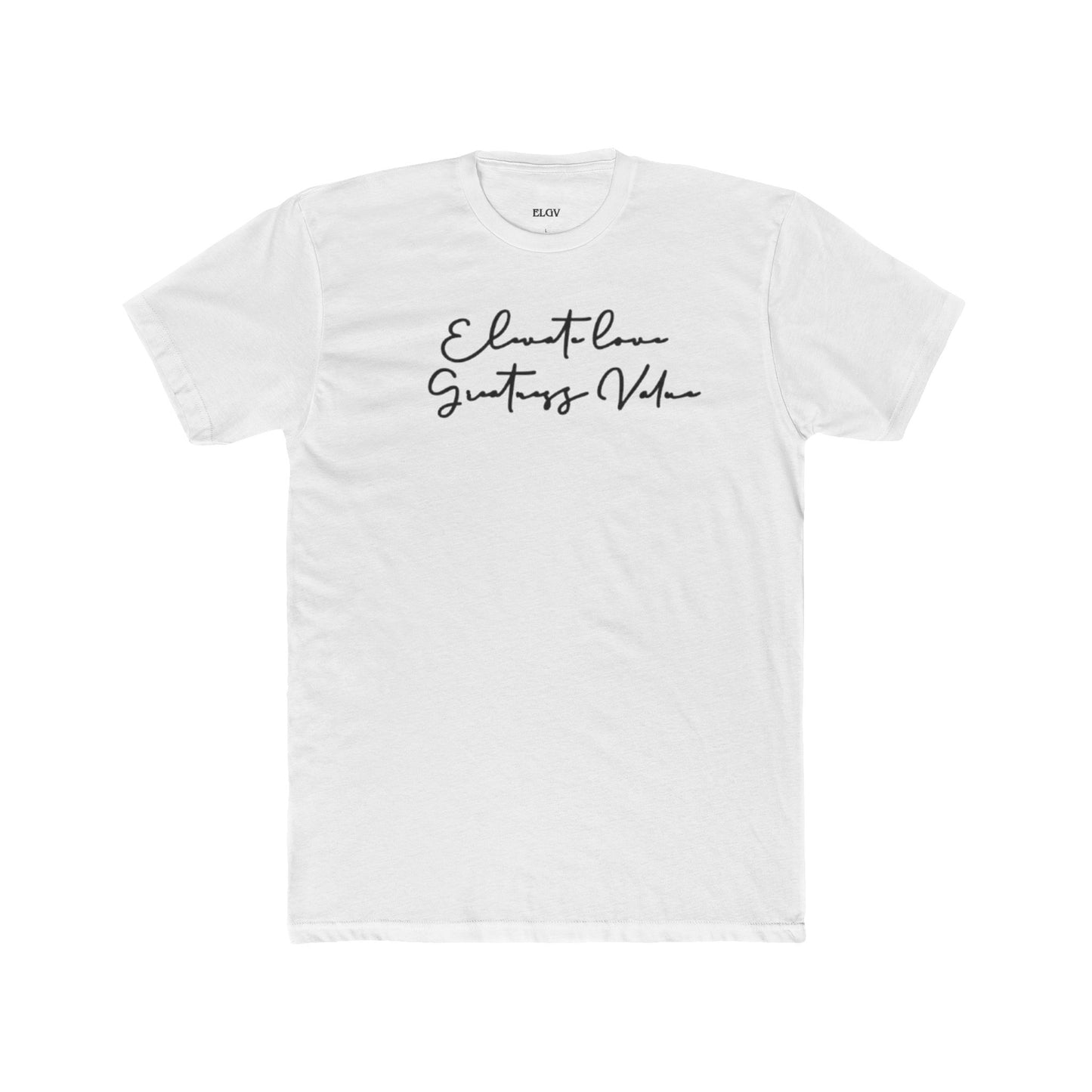 “Written message of purpose” tee