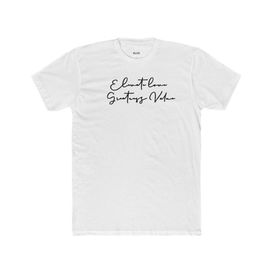 “Written message of purpose” tee