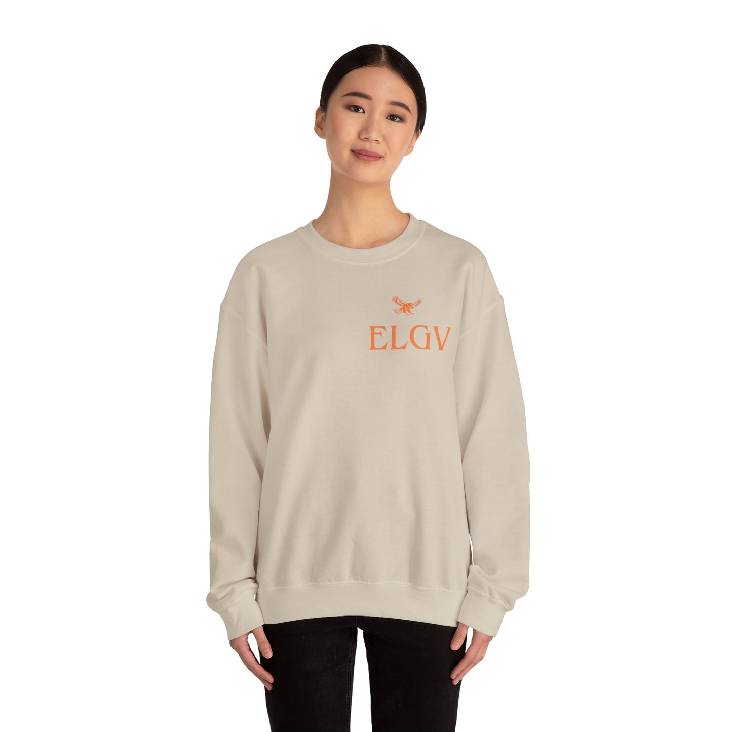 “Side ELGV logo orange” sweatshirt