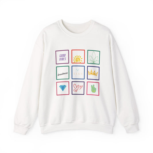 “Grid of values, next level” sweatshirt