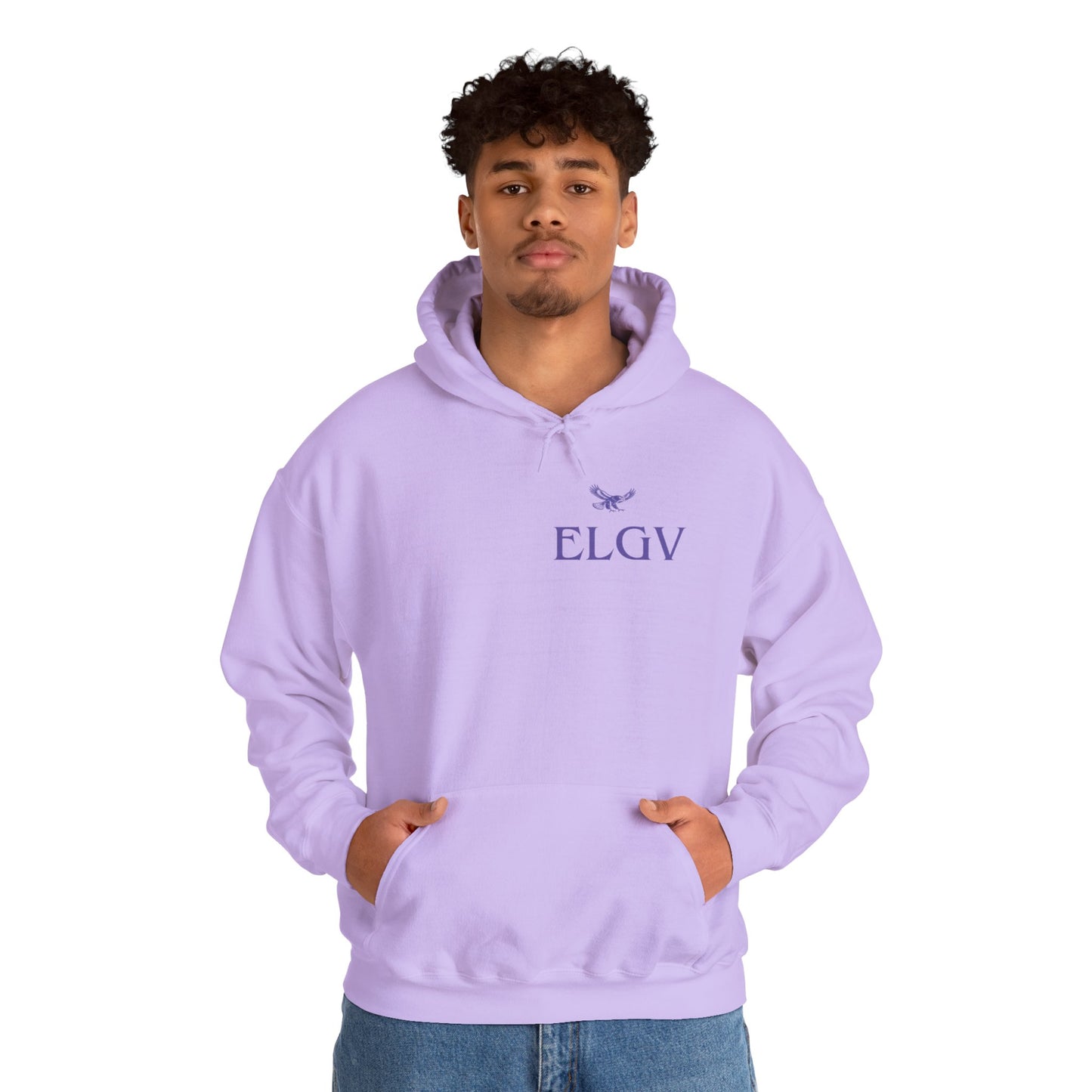 “Side ELGV logo prple” hoodie