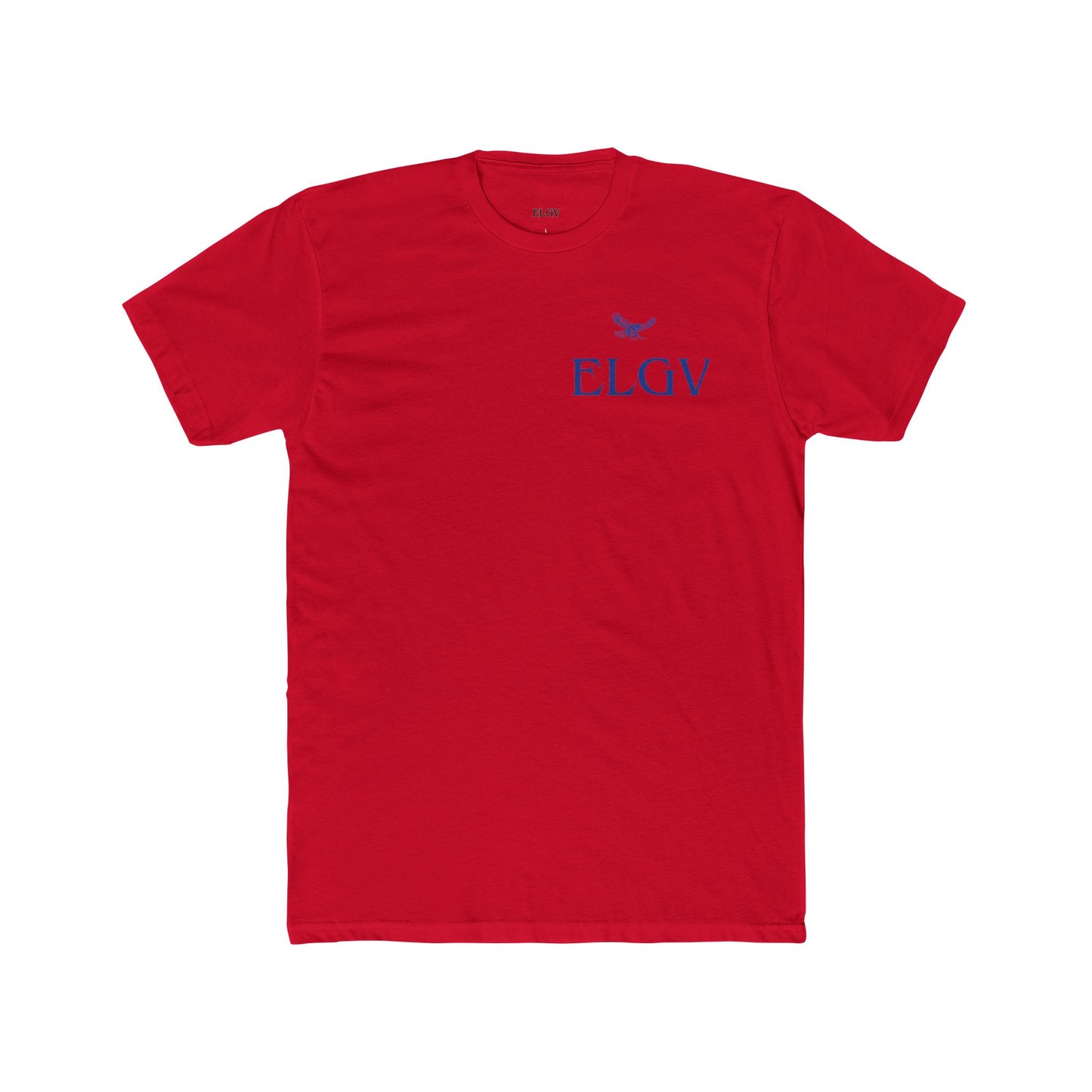 “Side ELGV logo blue” tee