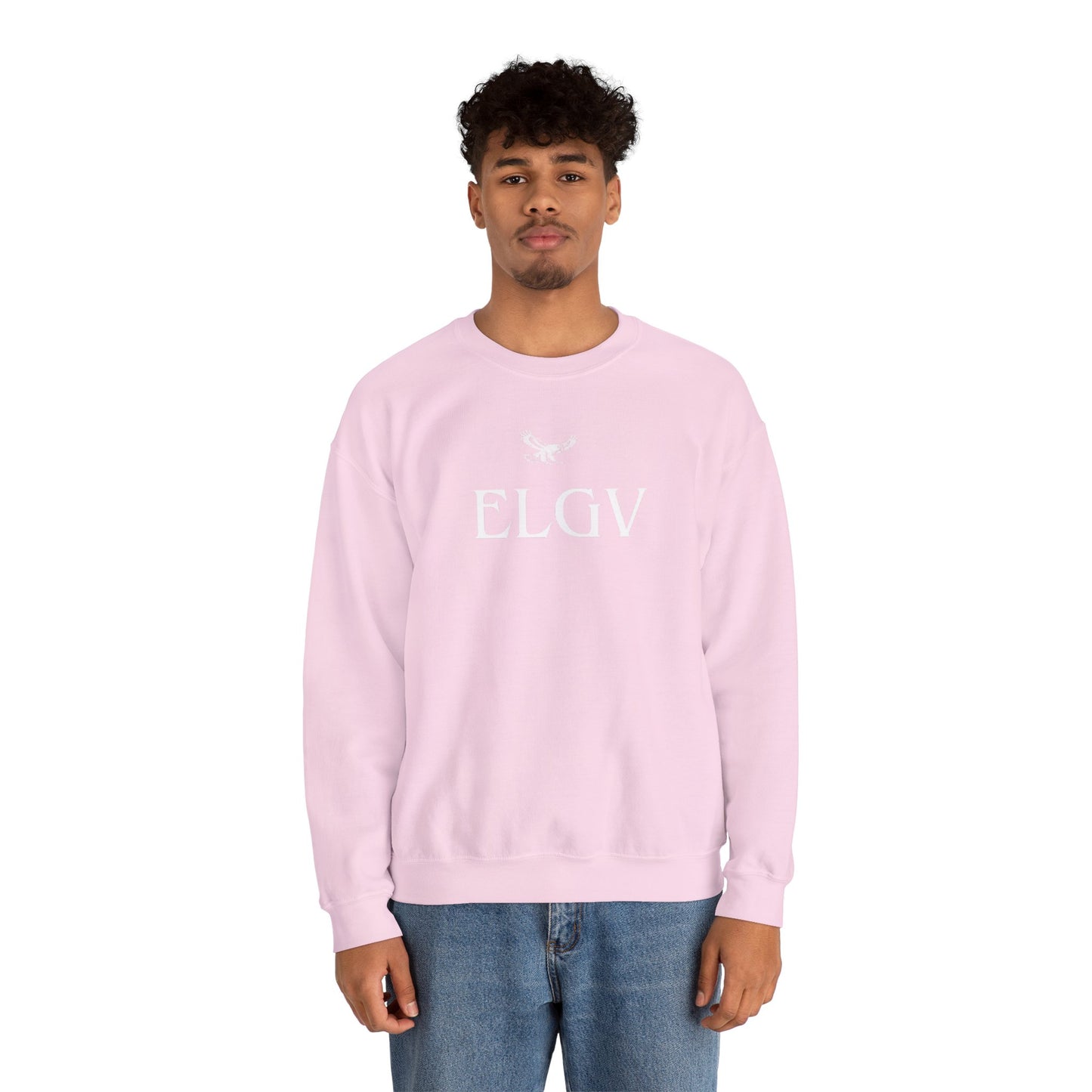 “Center ELGV logo white” sweatshirt