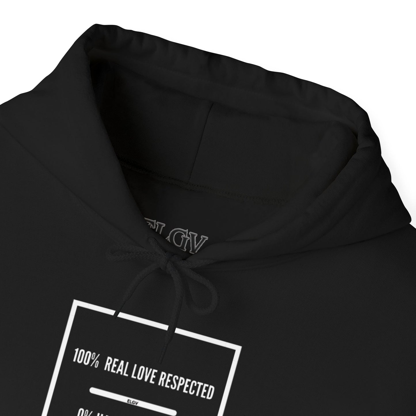 “Real love, no hate policy” hoodie
