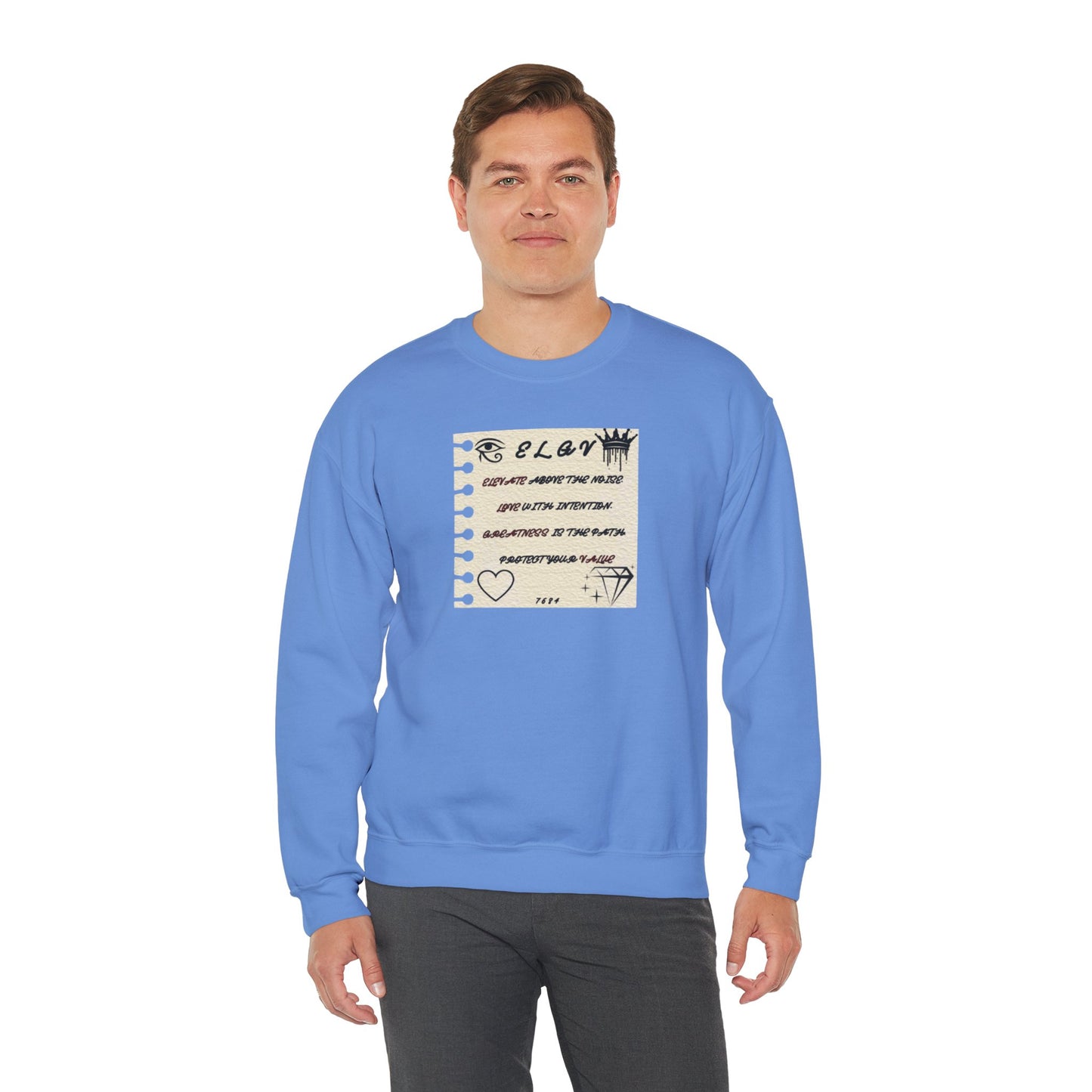 “Message of purpose, next level” sweatshirt