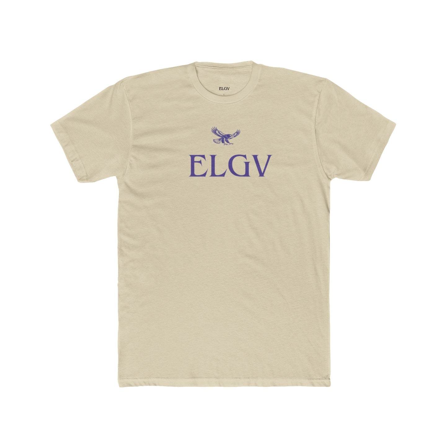 “Center ELGV logo purple” tee