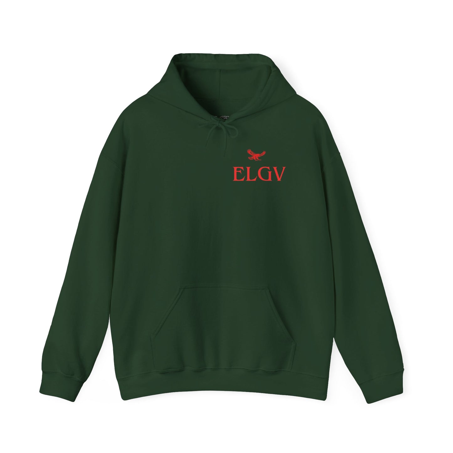 “Side ELGV logo red” hoodie