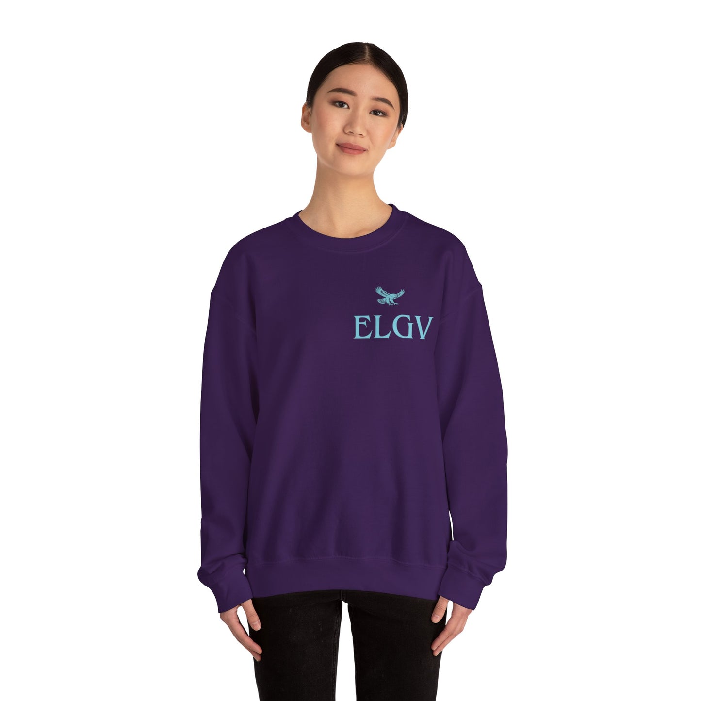 “Side ELGV logo aqua” sweatshirt
